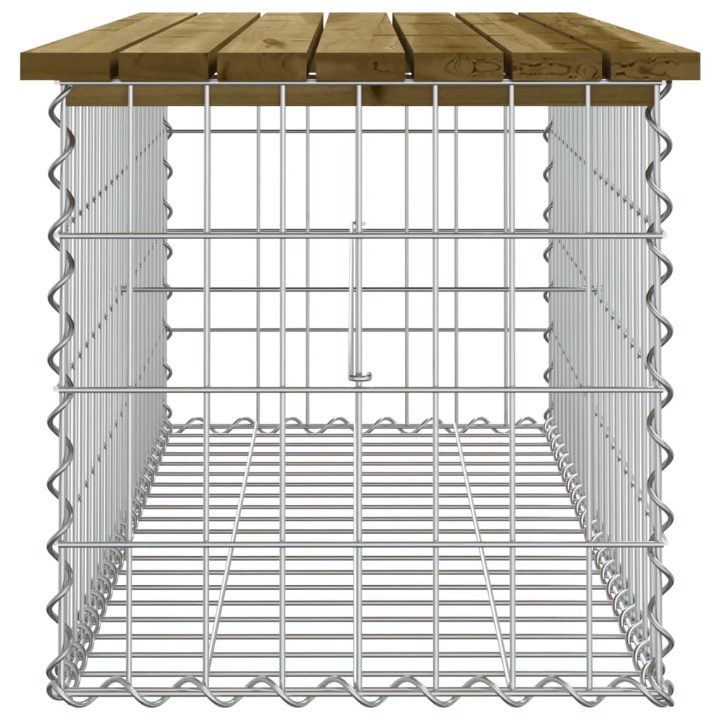 vidaXL gabioonpink, 103 x 44 x 42 cm, immutatud männipuit