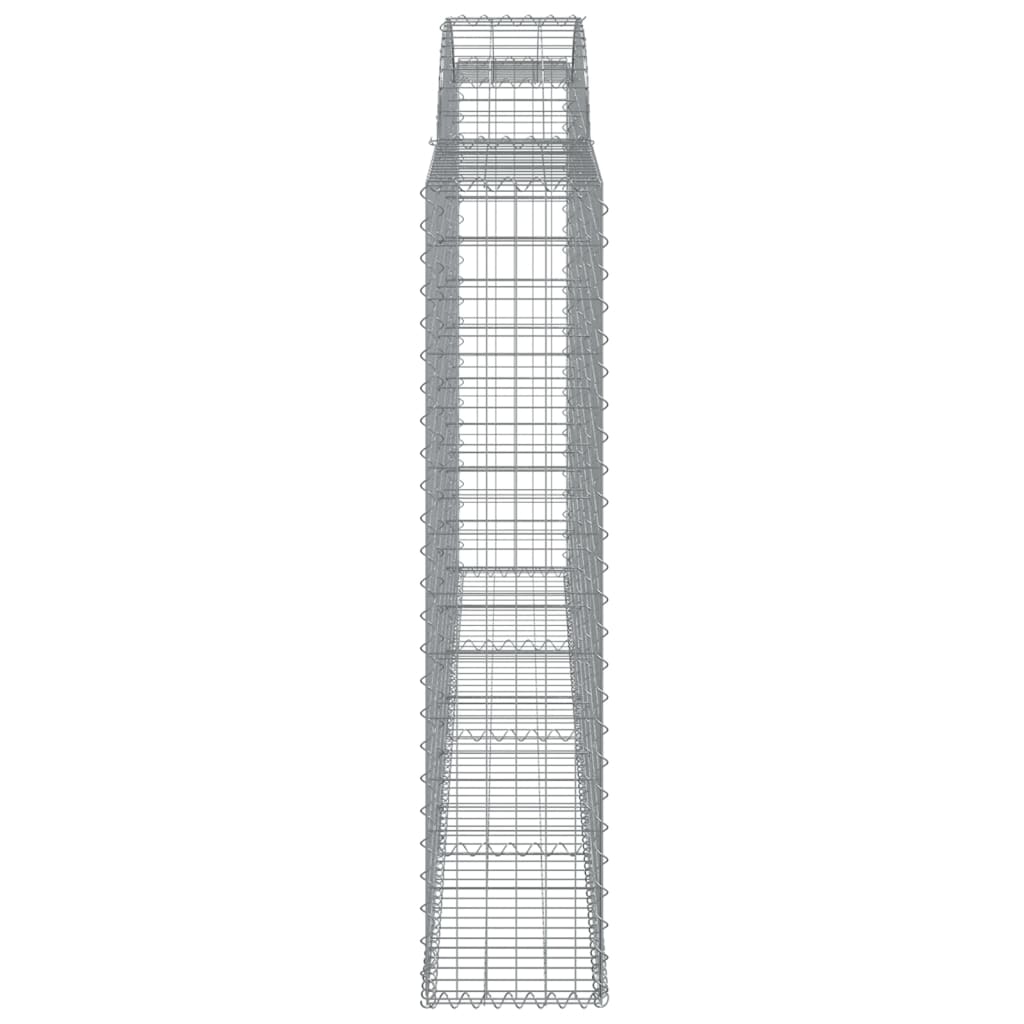 vidaXL kaarekujulised gabioonkorvid 12 tk, 300x30x140/160 cm, raud