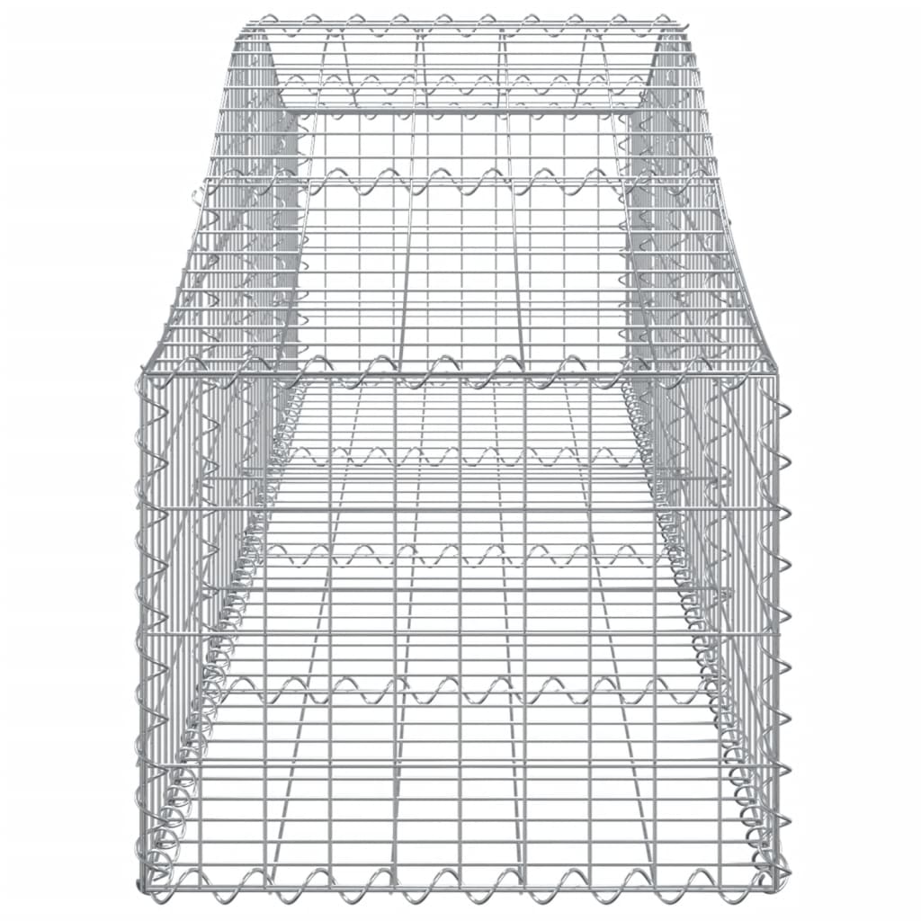 vidaXL kaarekujulised gabioonkorvid 2 tk, 200x50x40/60 cm, raud