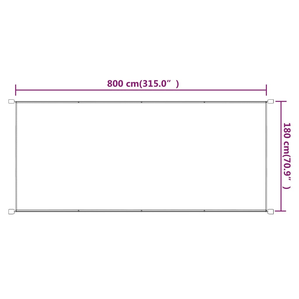 vidaXL vertikaalne varikatus sinine 180x800 cm Oxfordi kangas