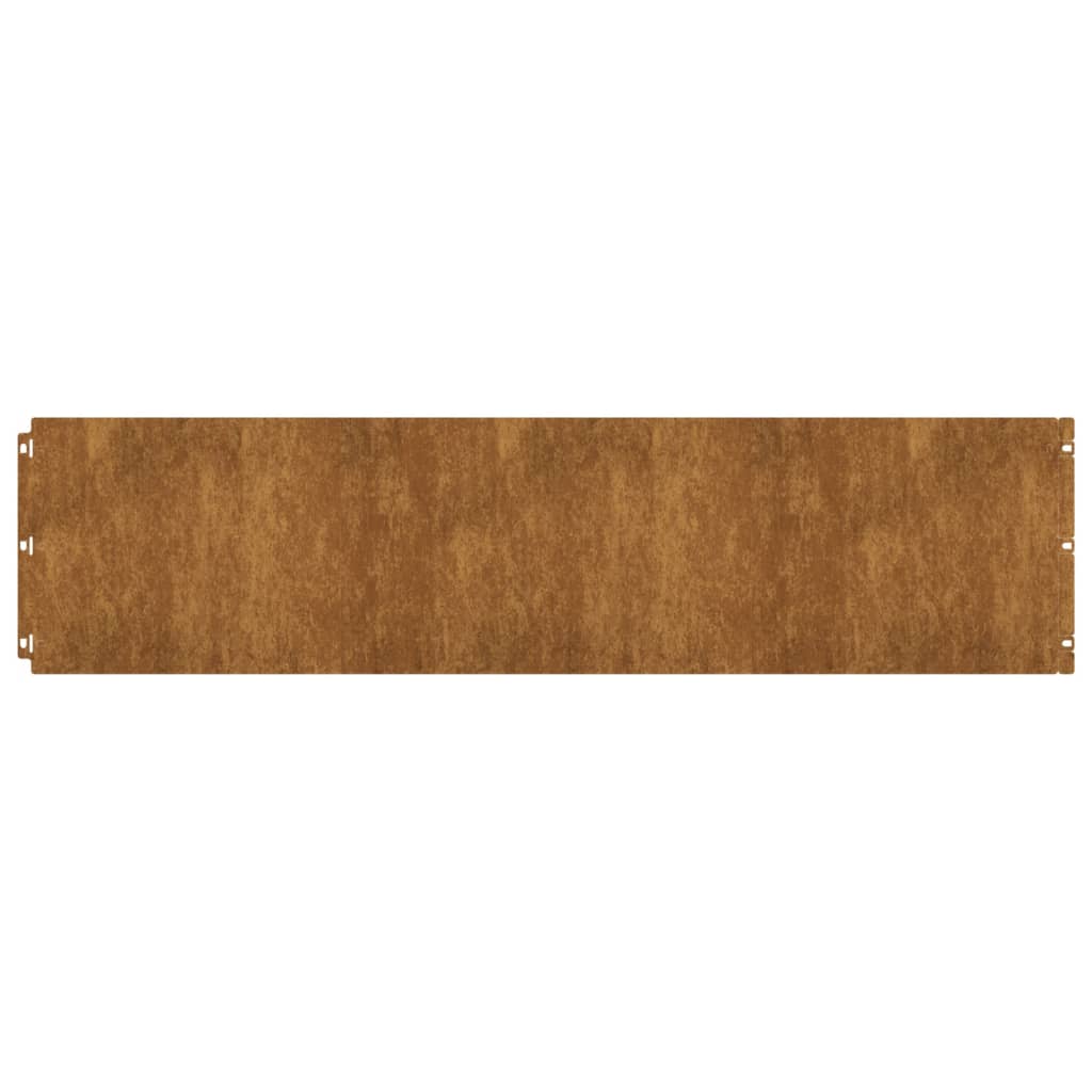 vidaXL murupiirded 10 tk, 25x103 cm, painduv Corten teras