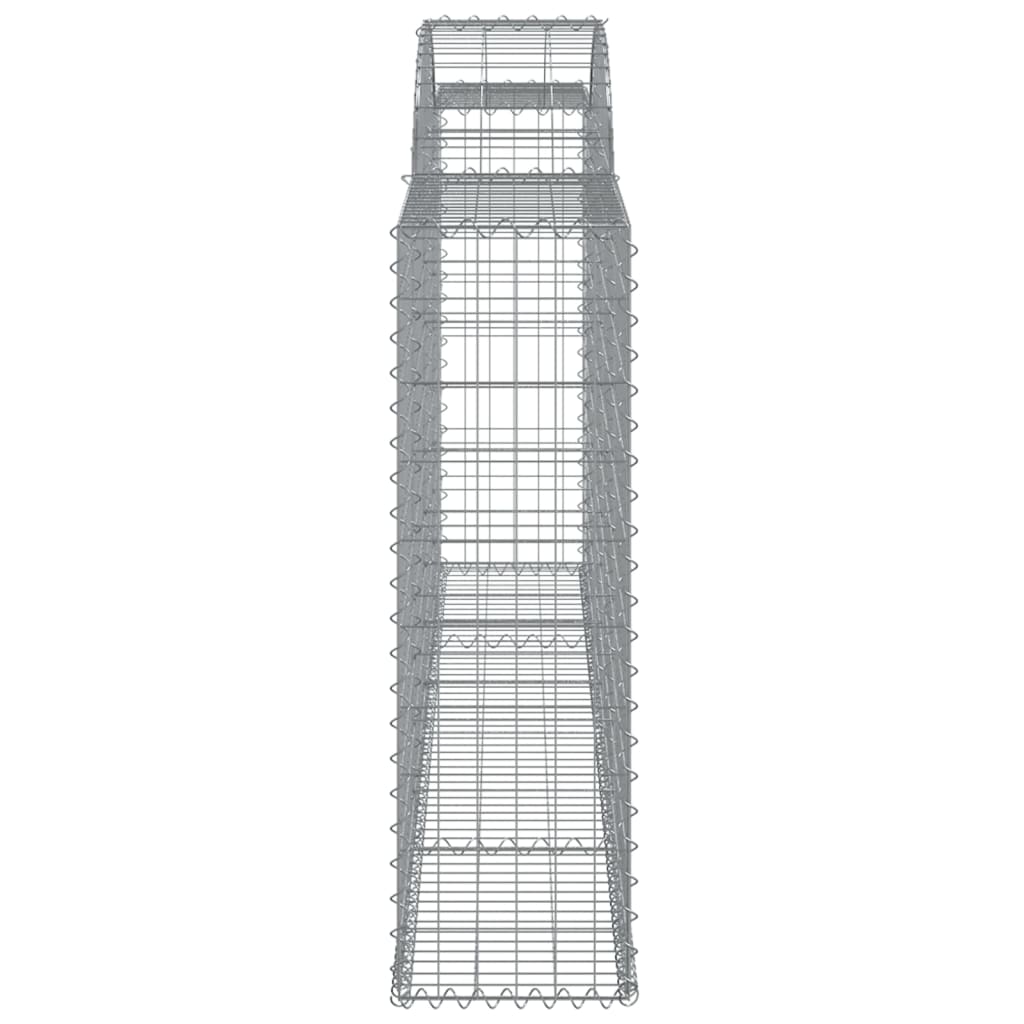 vidaXL kaarekujulised gabioonkorvid 13 tk, 300x30x100/120 cm, raud