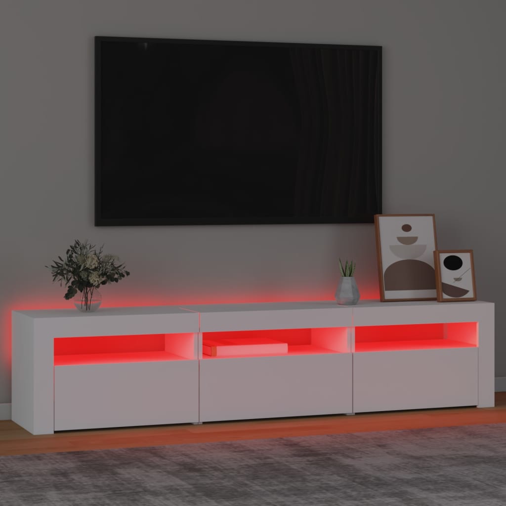 vidaXL telerialus LED-tuledega, valge, 180 x 35 x 40 cm