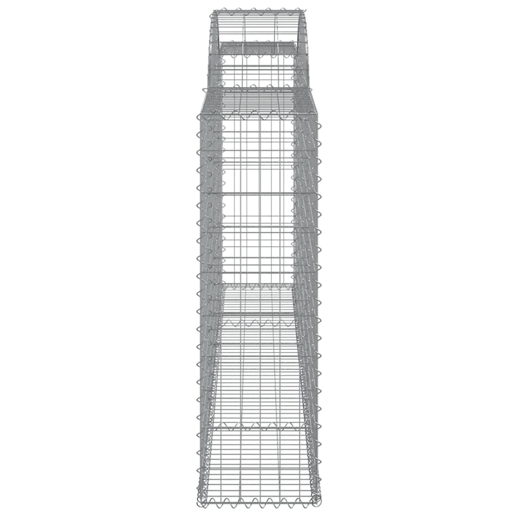 vidaXL kaarekujulised gabioonkorvid 10 tk, 300x30x100/120 cm, raud