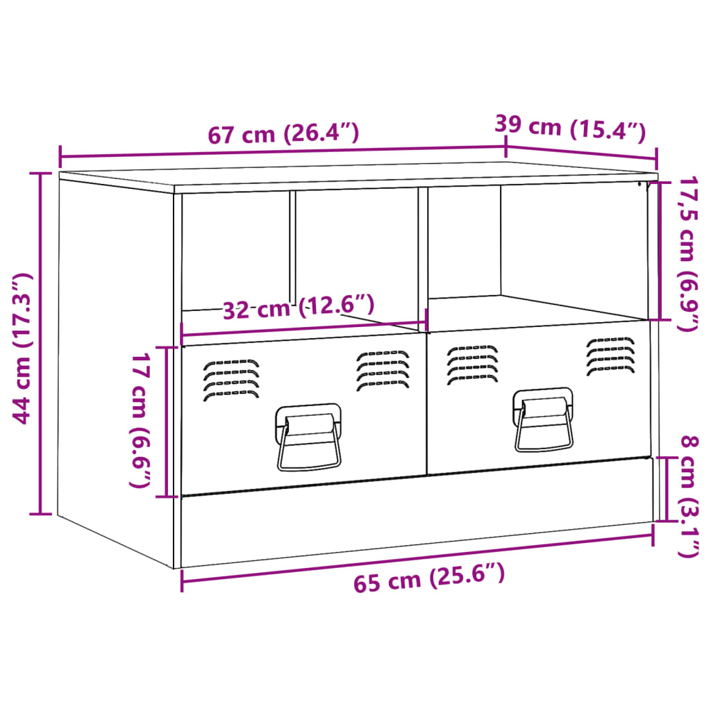 vidaXL telerikapp, sinepikollane, 67 x 39 x 44 cm, teras