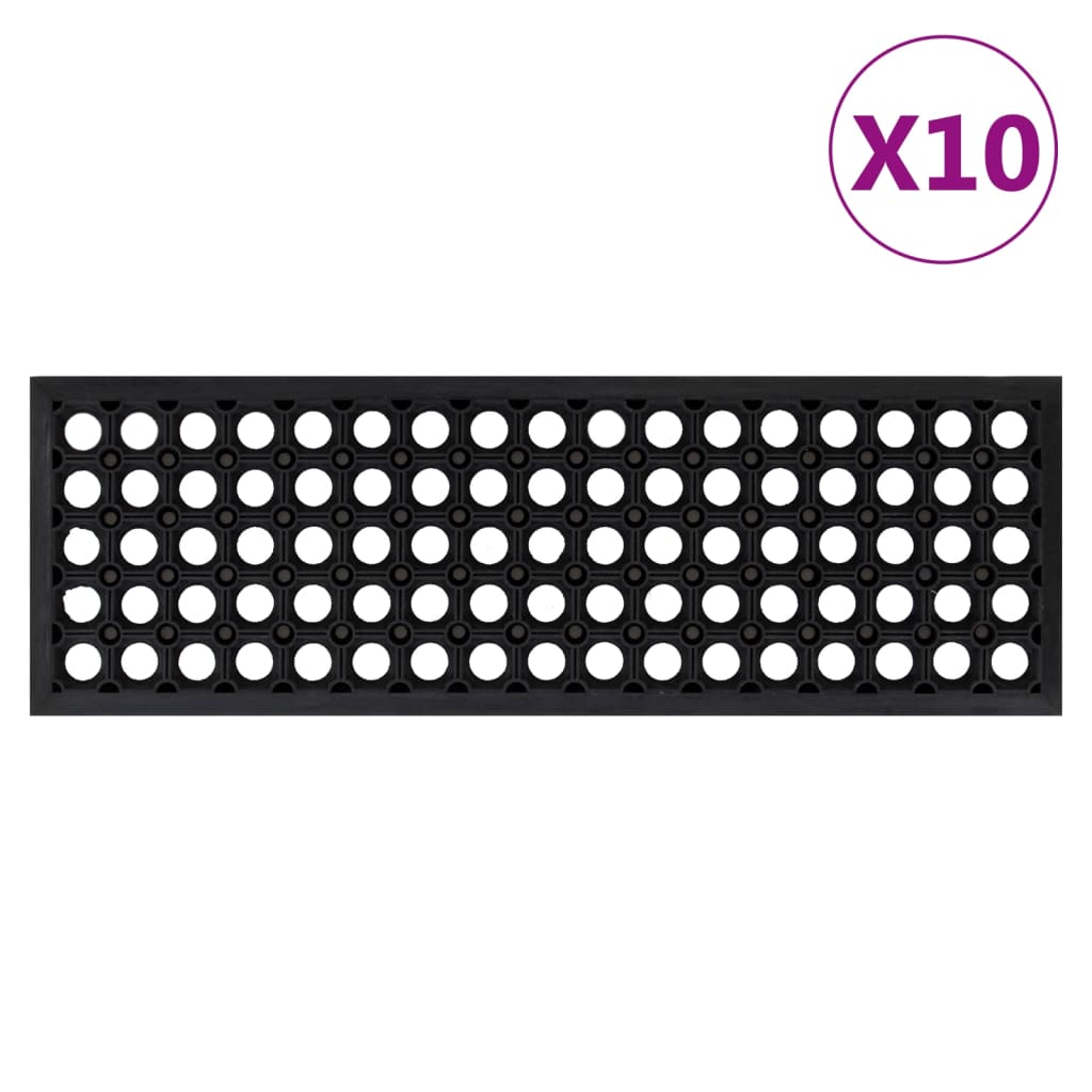 vidaXL trepiastme matt 10 tk, 25 x 75 cm, kumm