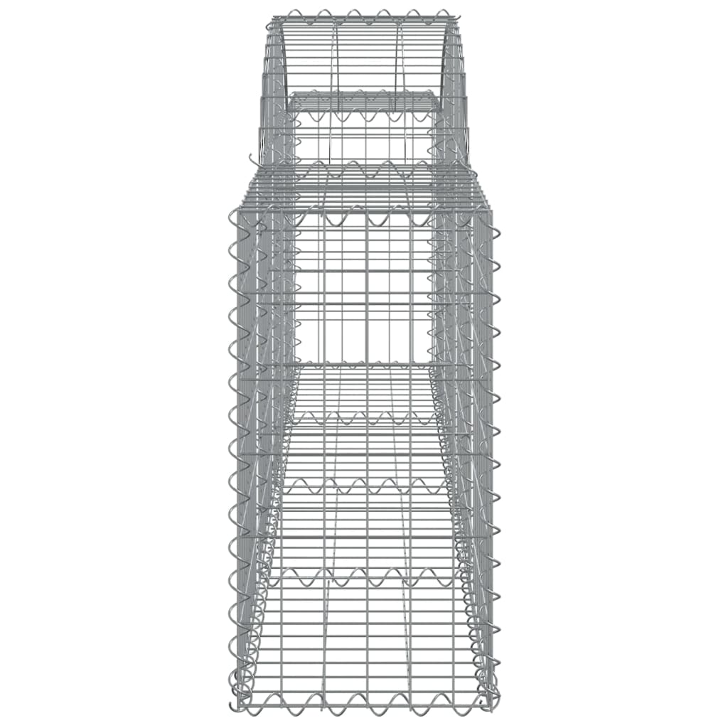 vidaXL kaarekujulised gabioonkorvid 10 tk, 200x30x60/80 cm, raud