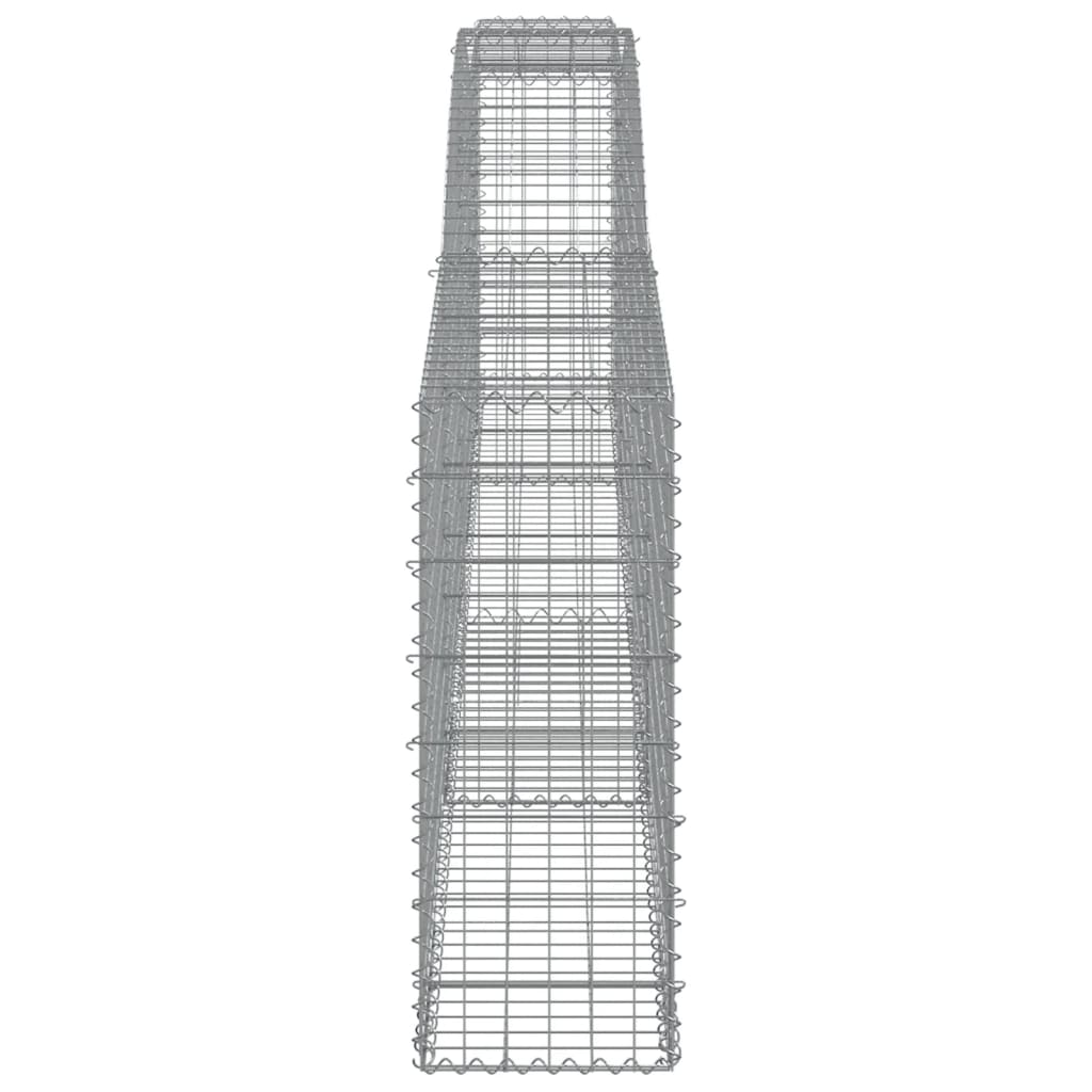 vidaXL kaarekujulised gabioonkorvid 10 tk, 400x30x80/100 cm, raud