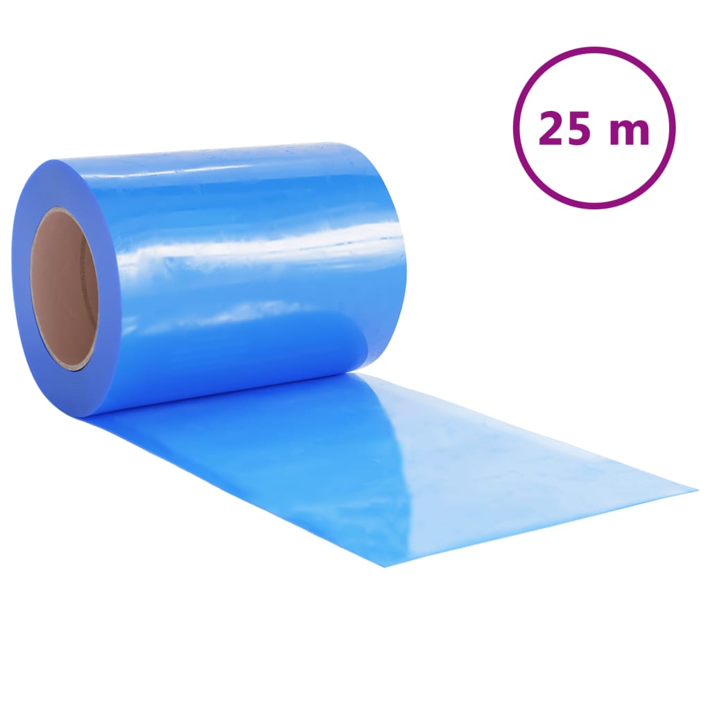 vidaXL uksekardin, sinine, 300 mm x 2,6 mm 25 m, PVC