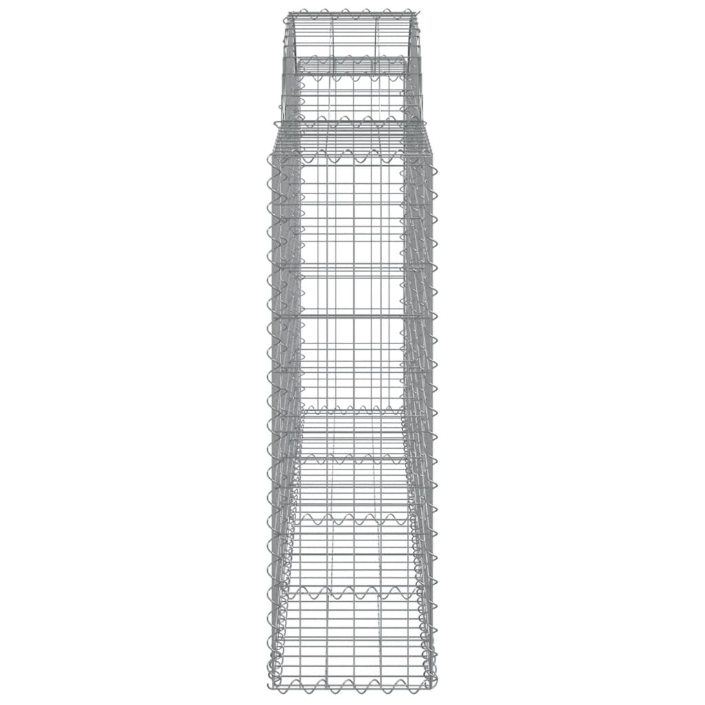 vidaXL kaarekujulised gabioonkorvid 4 tk, 200x30x100/120 cm, raud