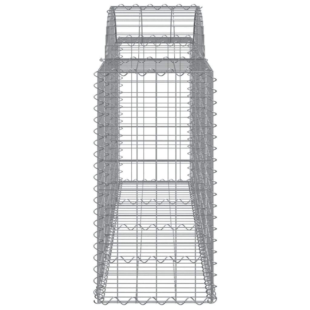 vidaXL kaarekujulised gabioonkorvid 11, 200x50x80/100cm tsingitud raud