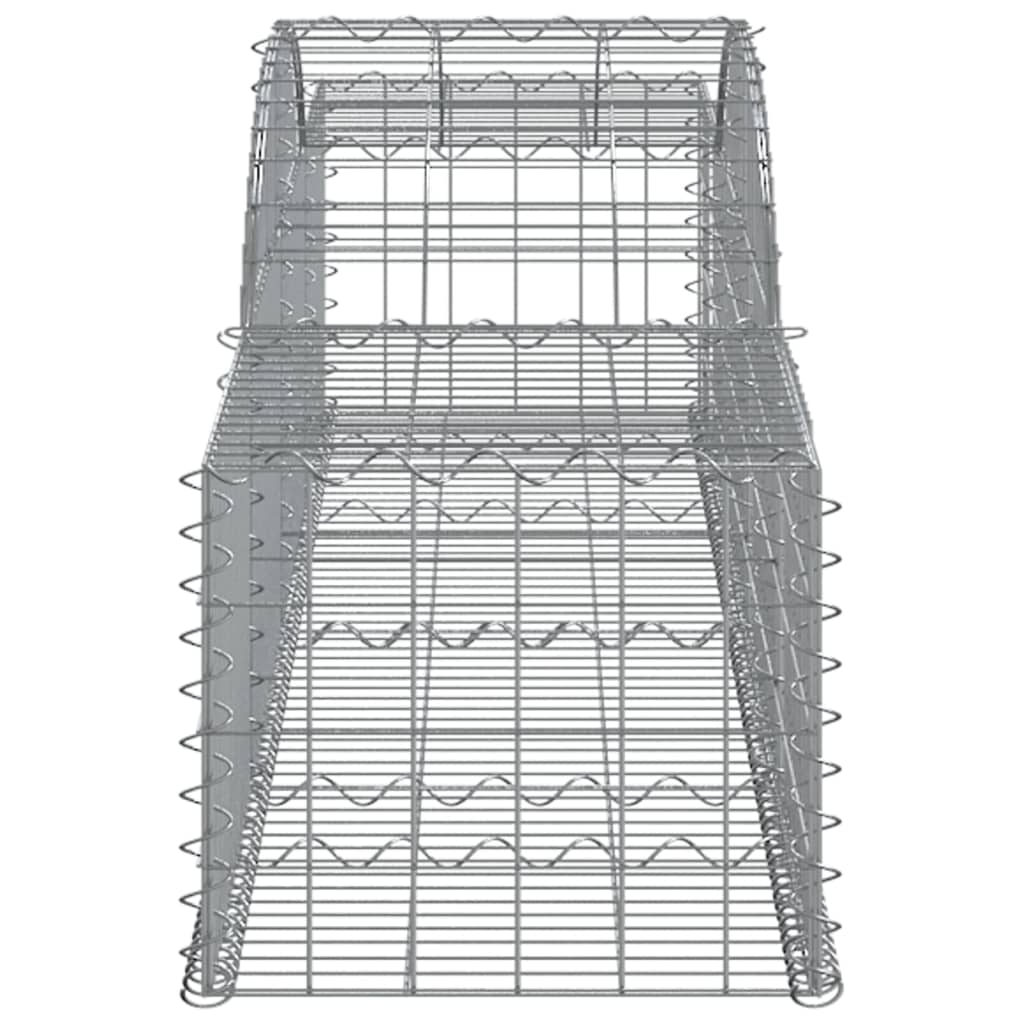 vidaXL kaarekujulised gabioonkorvid 12 tk, 300x50x40/60 cm, raud