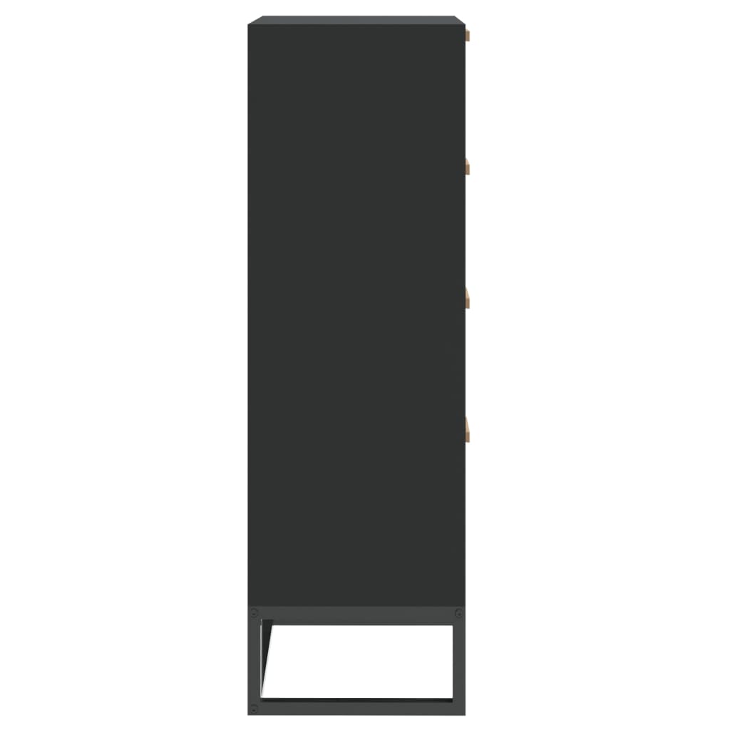 vidaXL kõrge kapp, must, 40 x 30 x 95 cm, tehispuit