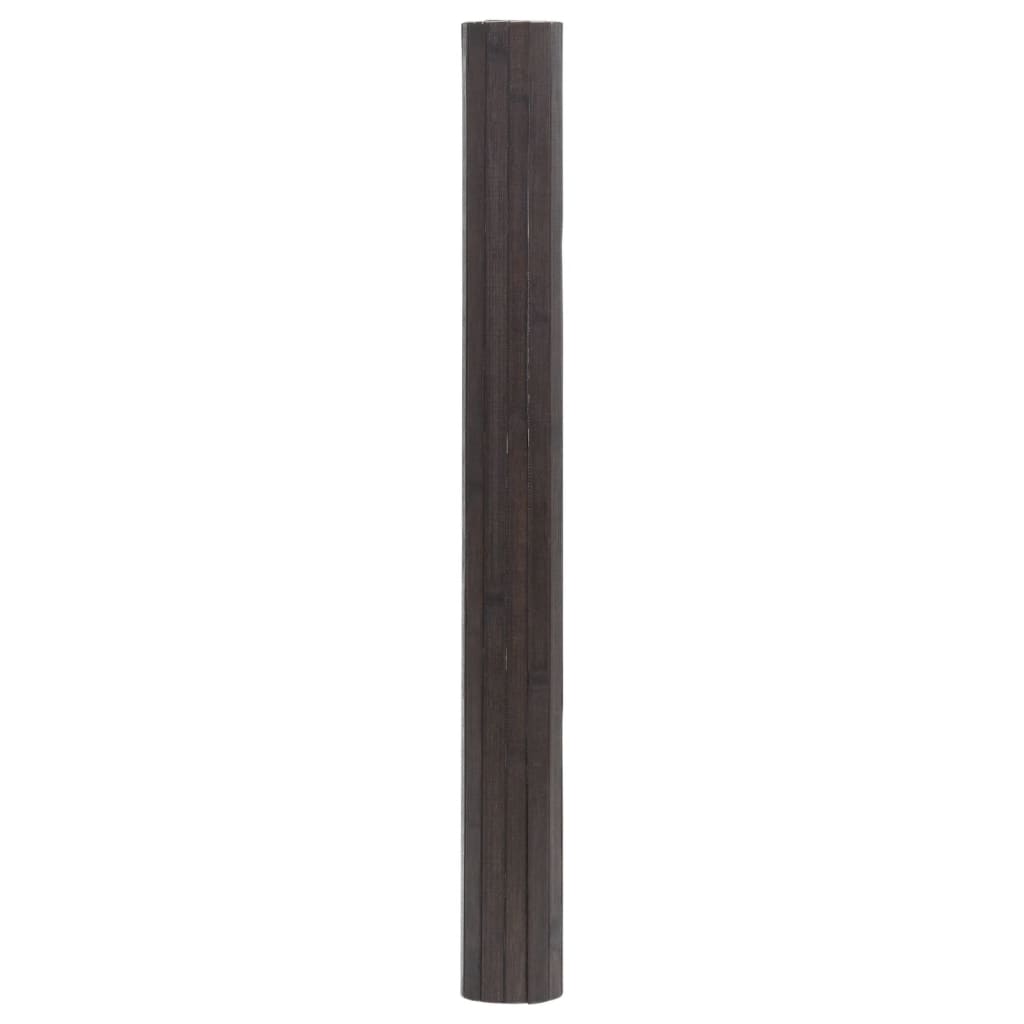 vidaXL vaip, ristkülikukujuline, tumepruun, 100 x 200 cm, bambus
