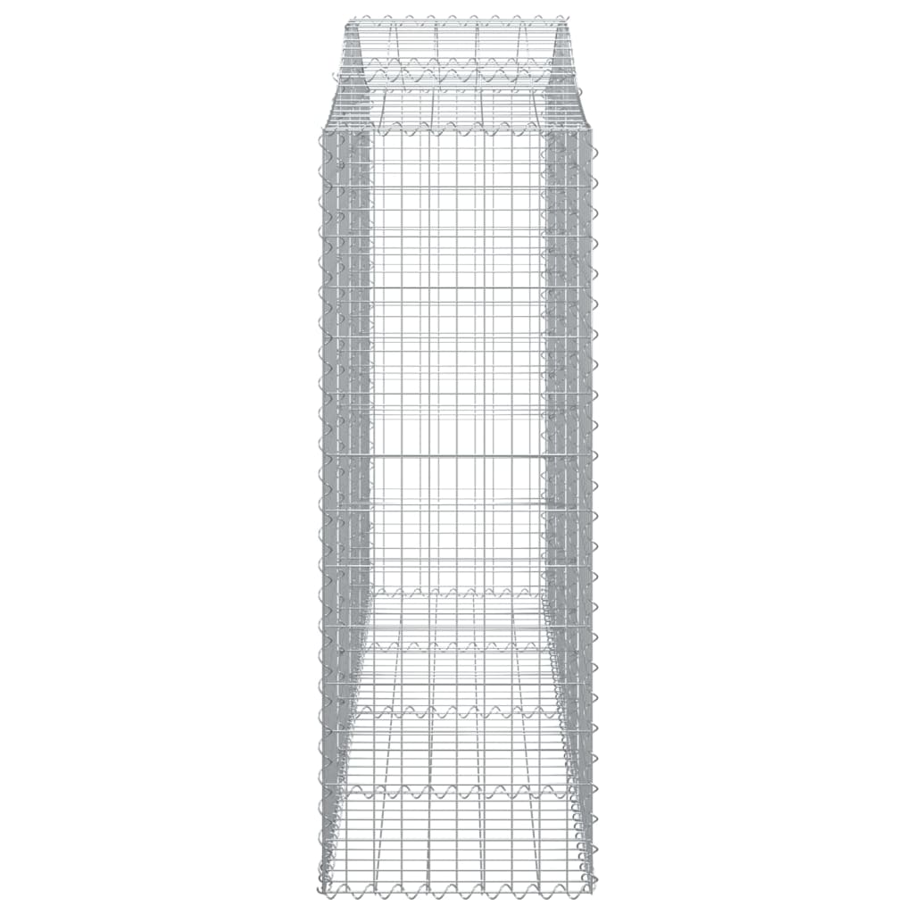 vidaXL kaarekujulised gabioonkorvid 7 tk, 200x50x140/160 cm, raud