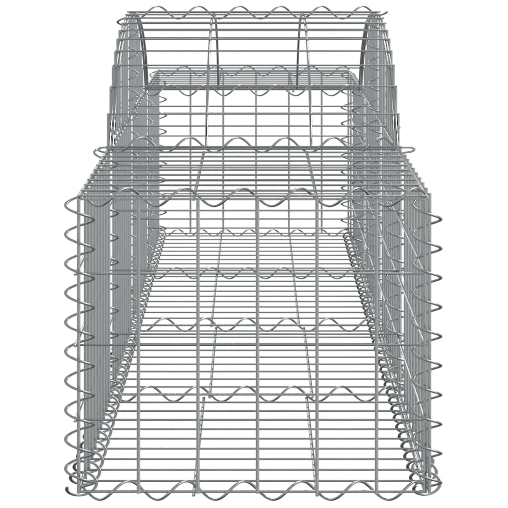 vidaXL kaarekujulised gabioonkorvid 5 tk, 200x50x40/60 cm, raud