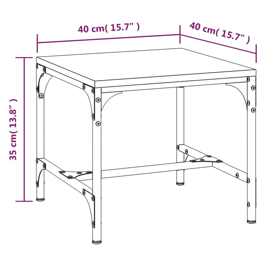 vidaXL lisalauad 2 tk, must, 40 x 40 x 35 cm, tehispuit