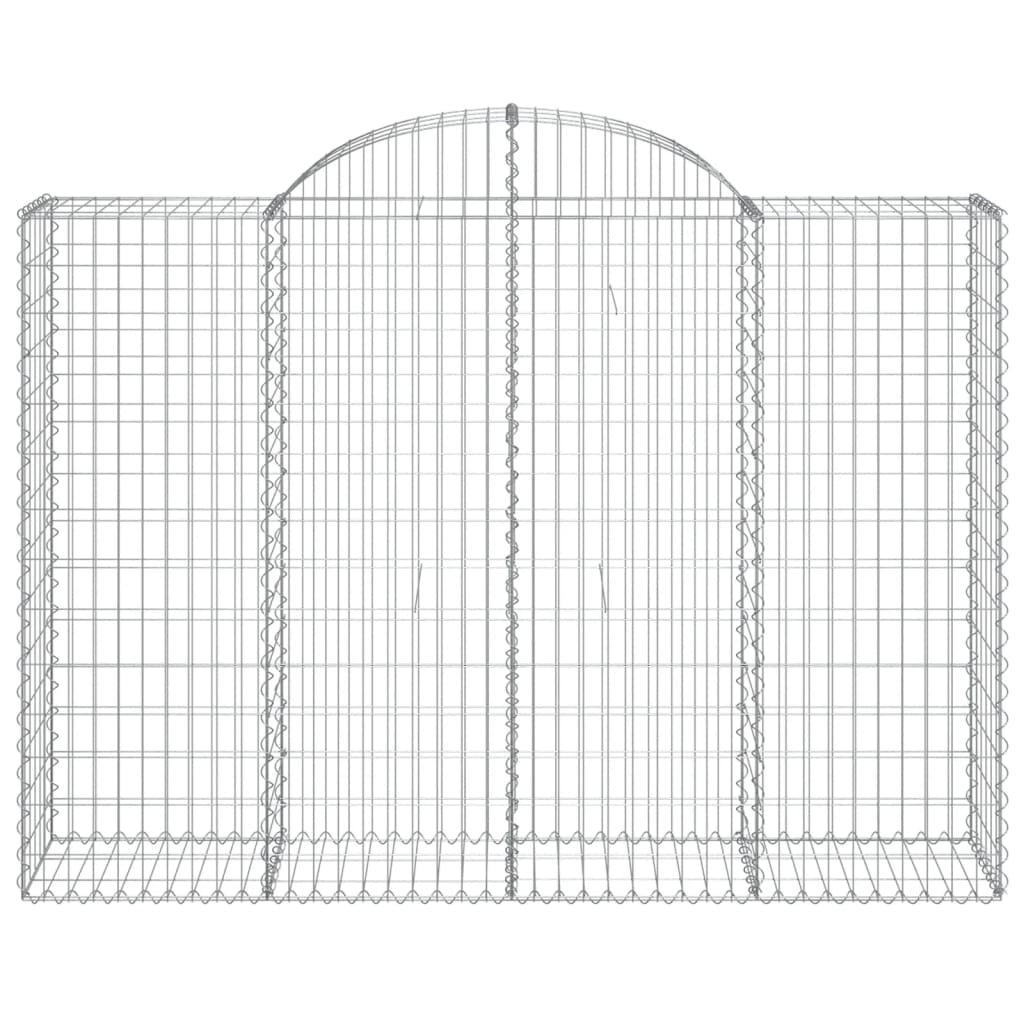 vidaXL kaarekujulised gabioonkorvid 14 tk, 200x50x140/160 cm, raud