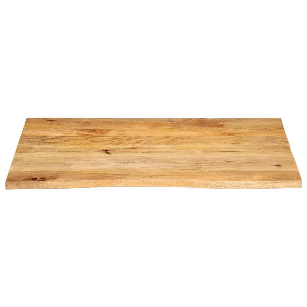 vidaXL lauaplaat, naturaalse servaga, 90 x 80 x 2,5 cm, mangopuit