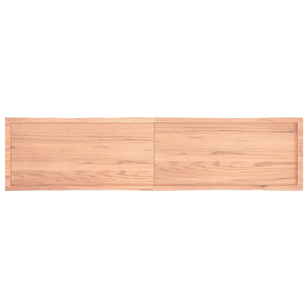 vidaXL lauaplaat, helepruun, 220x50x(2-6) cm, töödeldud täispuit