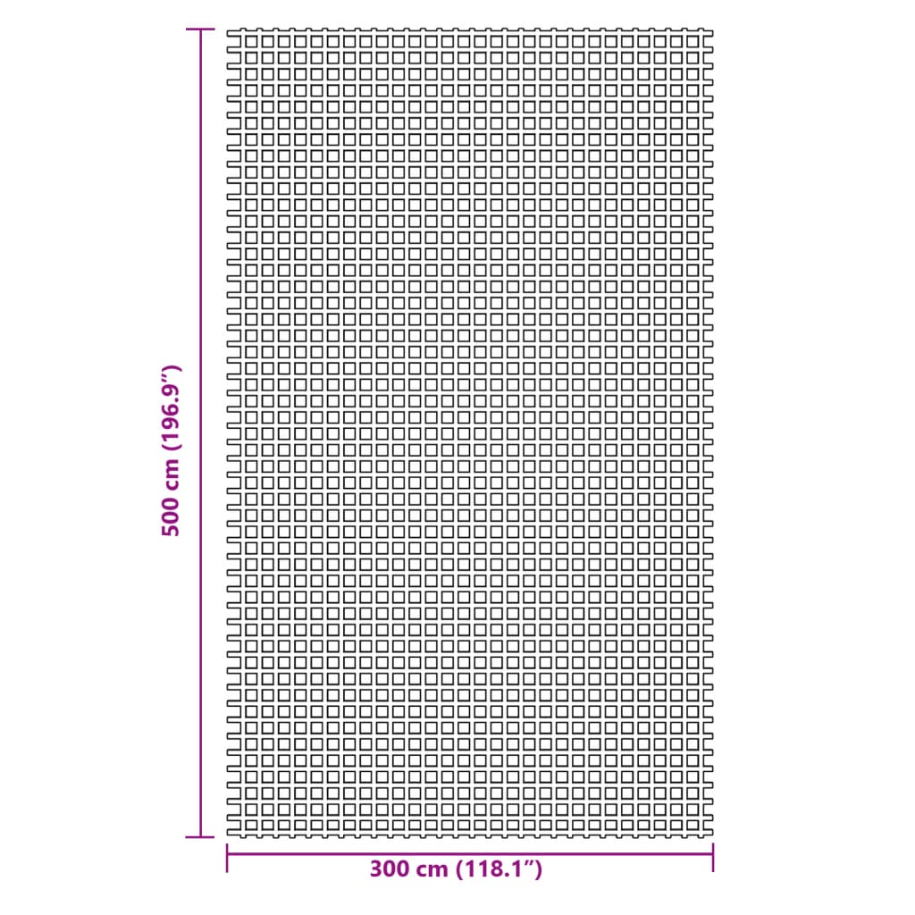 vidaXL matka põrandavaip, roheline, 5x3 m