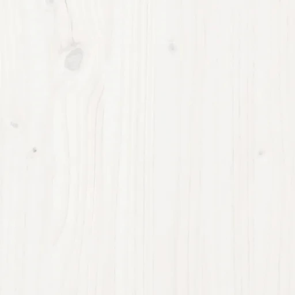 vidaXL aia hoiukast, valge, 147 x 68 x 64 cm, männipuit