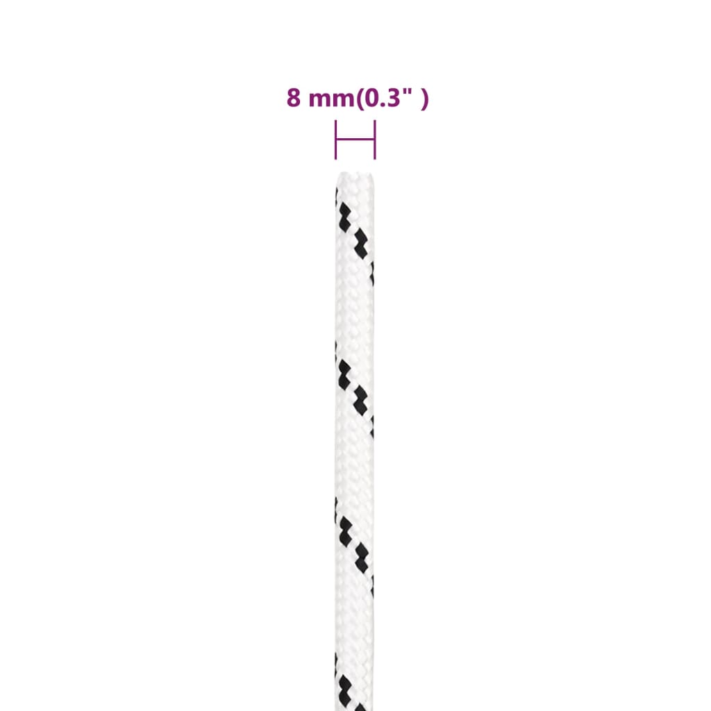 vidaXL punutud paadiköis 8 mm x 100 m polüester