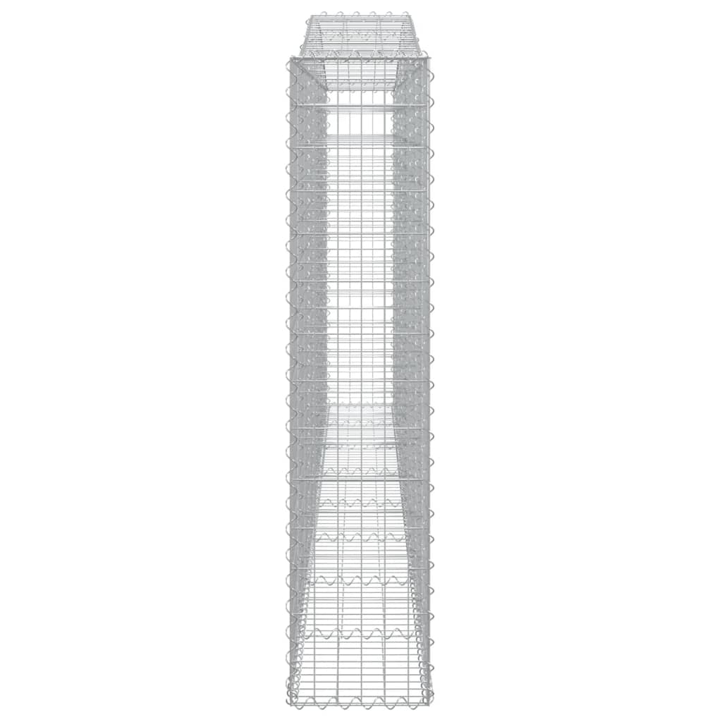 vidaXL kaarekujulised gabioonkorvid 2 tk, 400x30x140/160 cm, raud