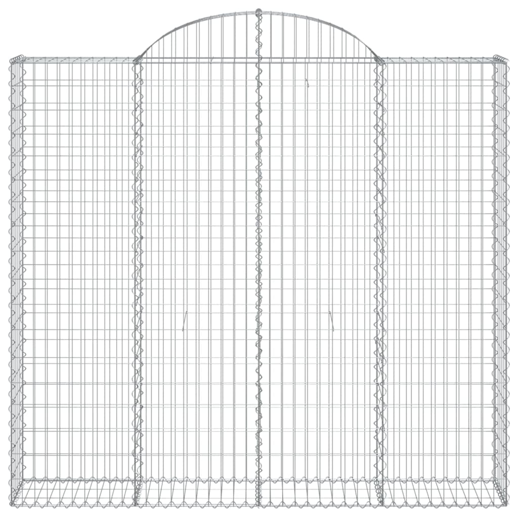 vidaXL kaarekujulised gabioonkorvid 5 tk, 200x30x180/200 cm, raud