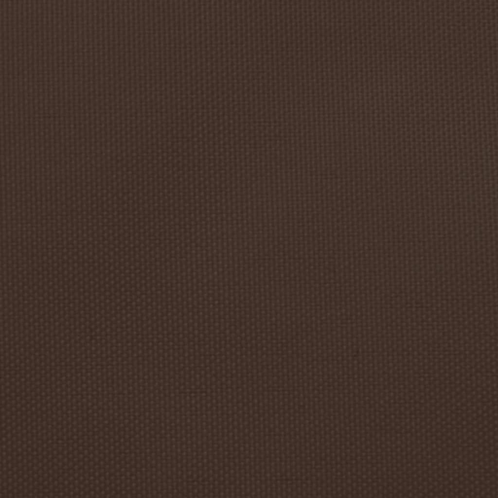 vidaXL oxford-kangast päikesepuri kandiline, 4 x 4 m, pruun