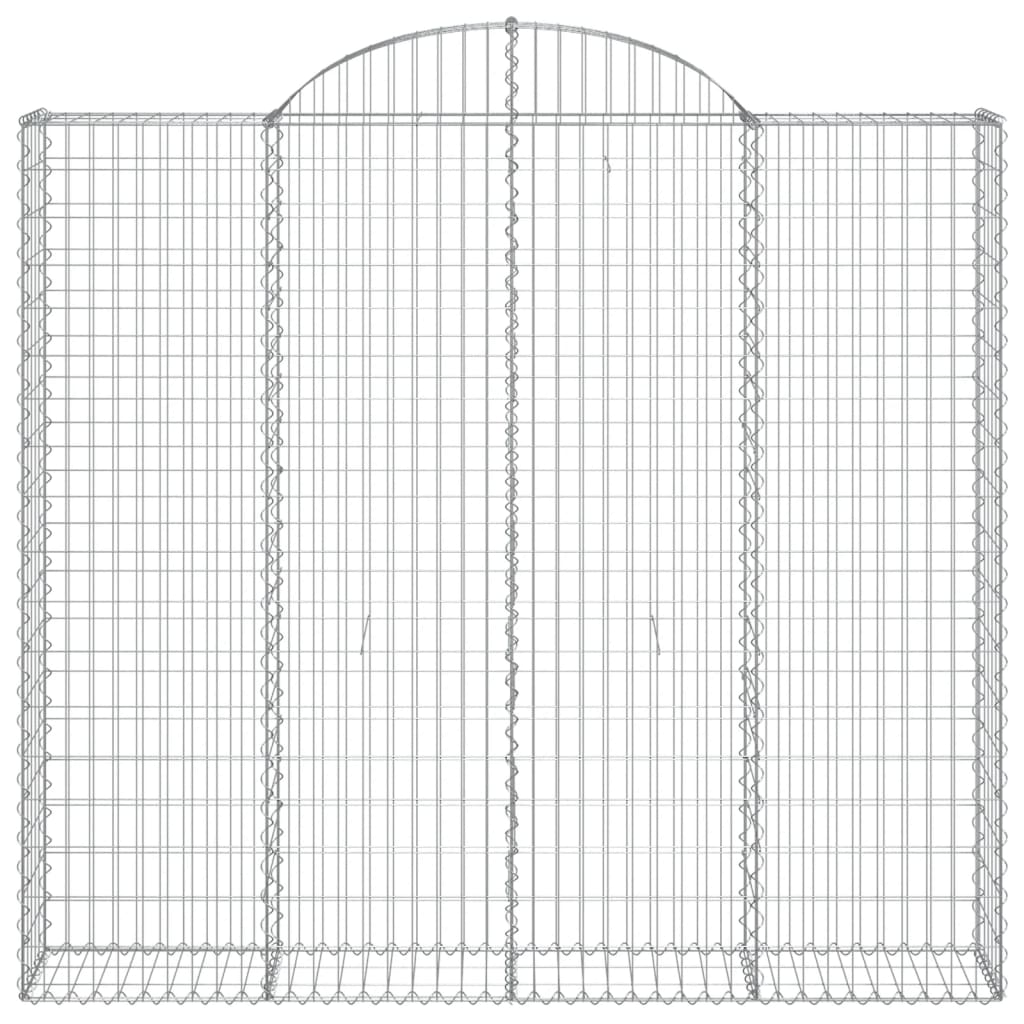 vidaXL kaarekujulised gabioonkorvid 2 tk, 200x30x180/200 cm, raud