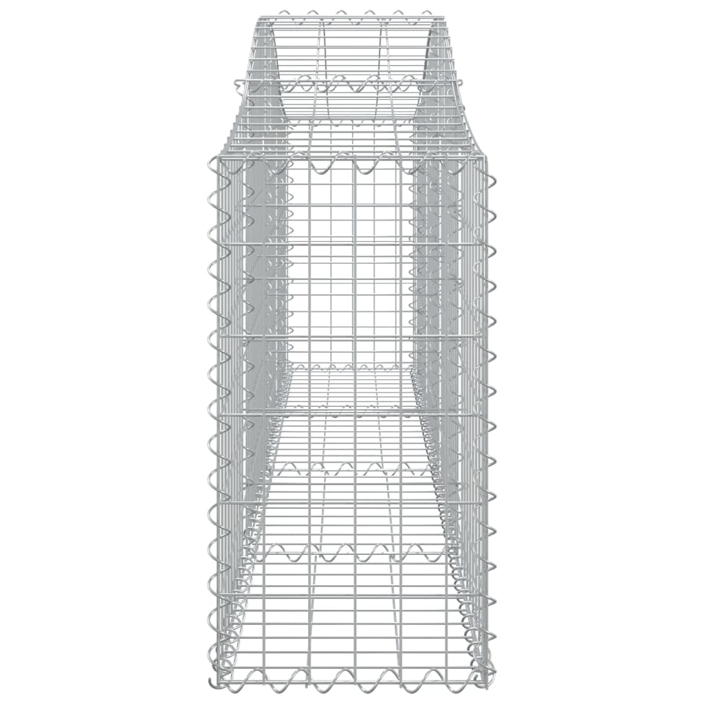 vidaXL kaarekujulised gabioonkorvid 9 tk, 200x30x60/80 cm, raud