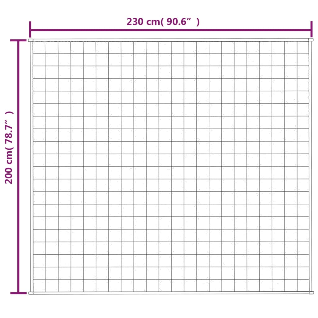 vidaXL raskustekk sinine 200x230 cm 13 kg kangas