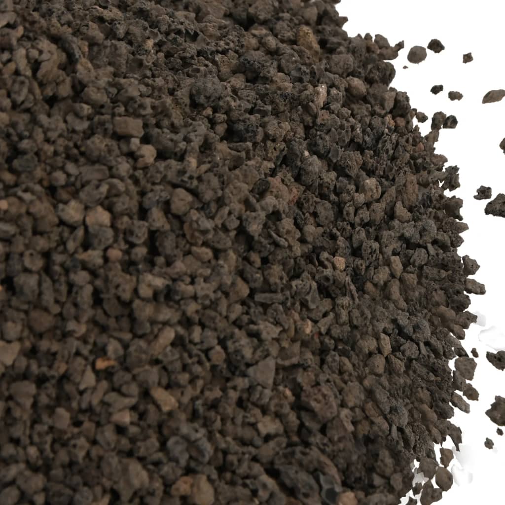 vidaXL basalt kivim, 25 kg, must, 3-5 mm