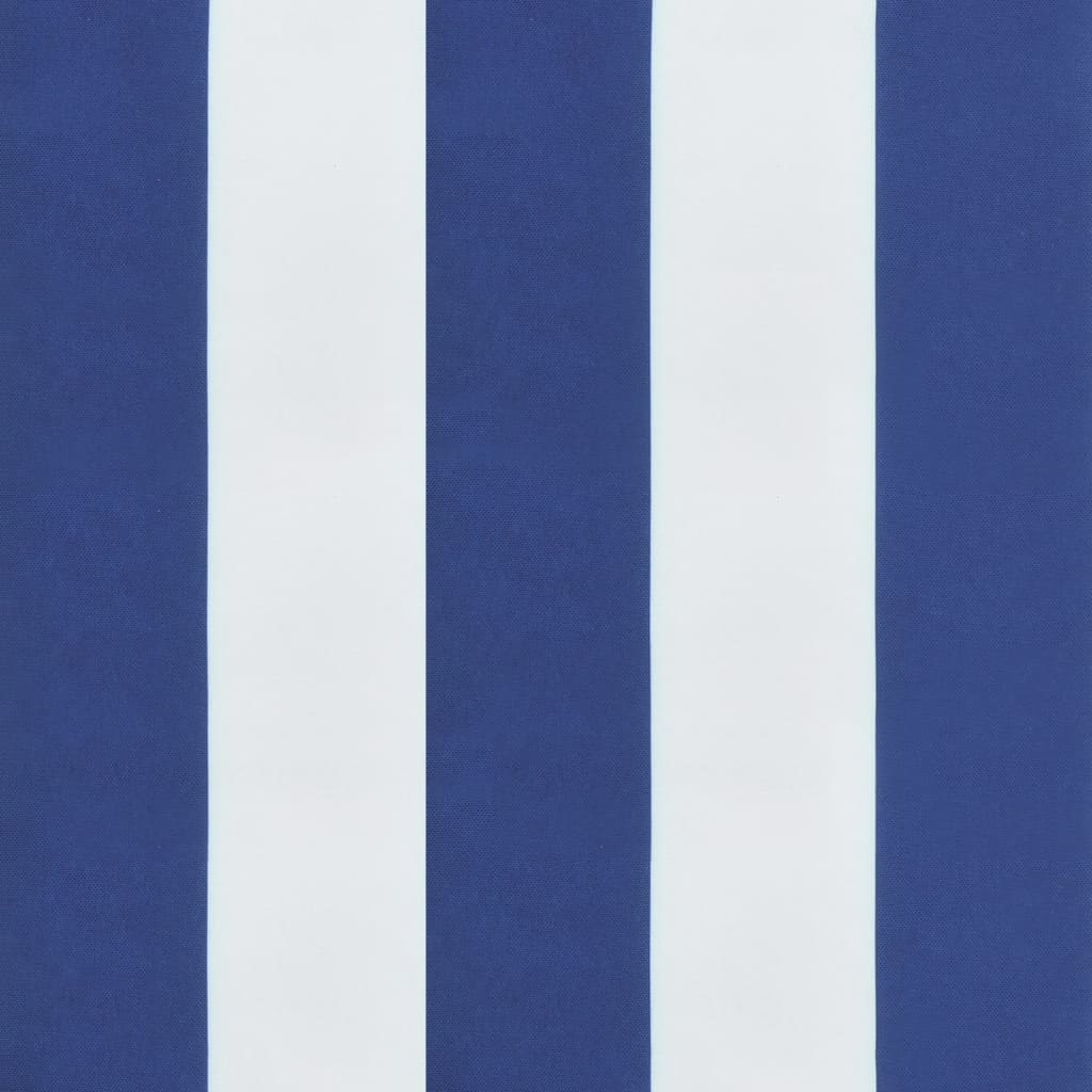 vidaXL euroaluse istmepadi, sinise/valge triibuline, 50 x 40 x 12 cm