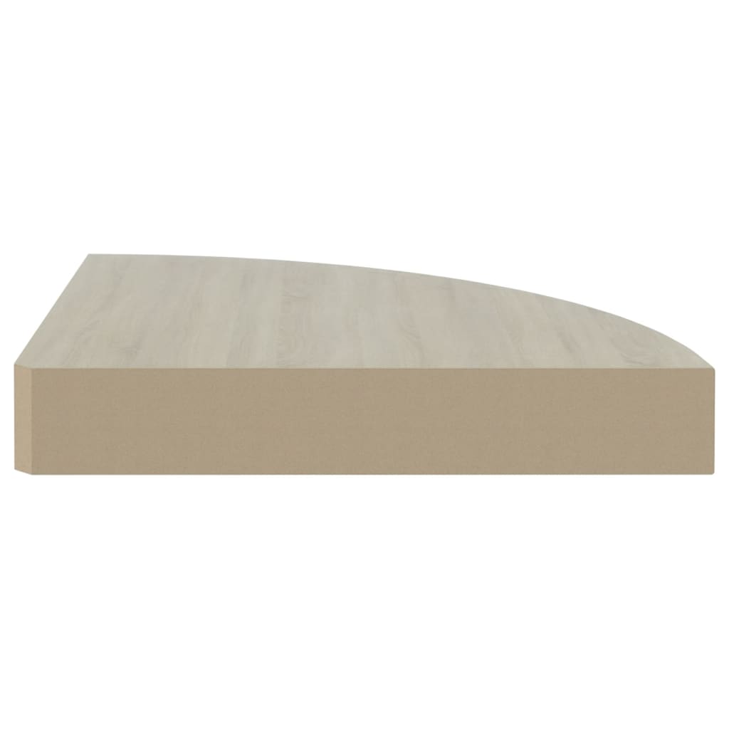 vidaXL nurgariiulid 4 tk, tamm ja valge, 35 x 35 x 3,8 MDF