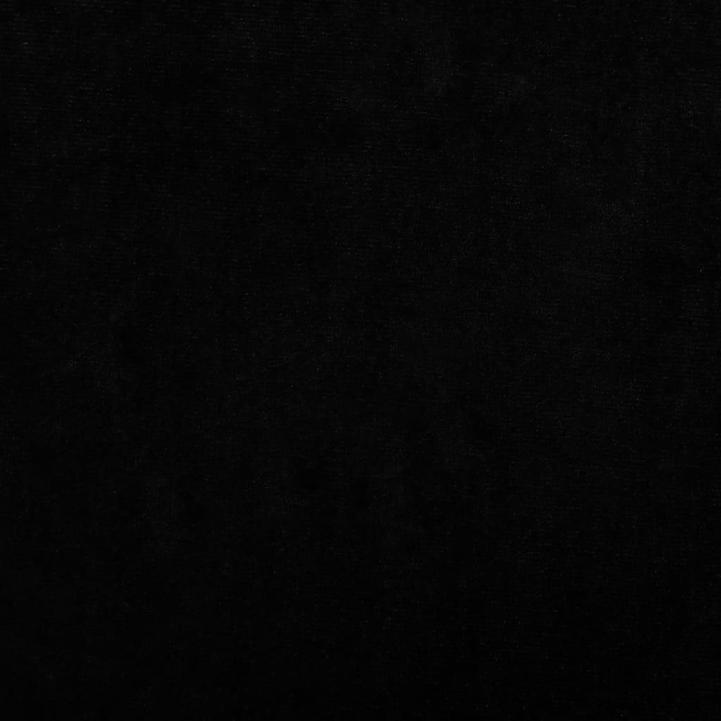 vidaXL päevavoodi, must, 70 x 45 x 33 cm, samet