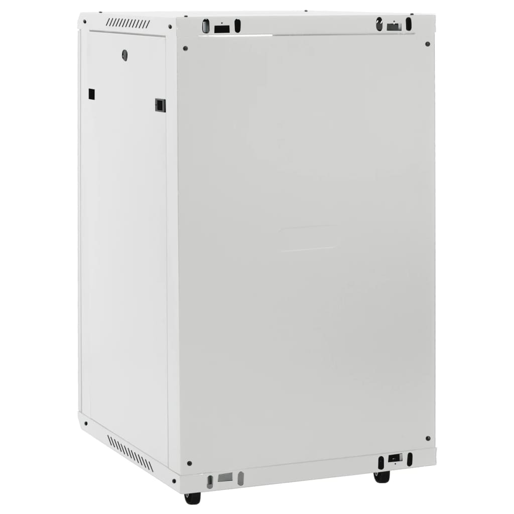 vidaXL 18U serverikapp, 19" IP20, hall, 60 x 60 x 100 cm