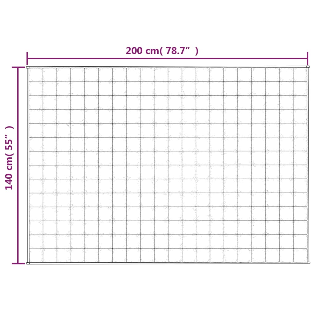 vidaXL raskustekk sinine 140x200 cm 10 kg kangas