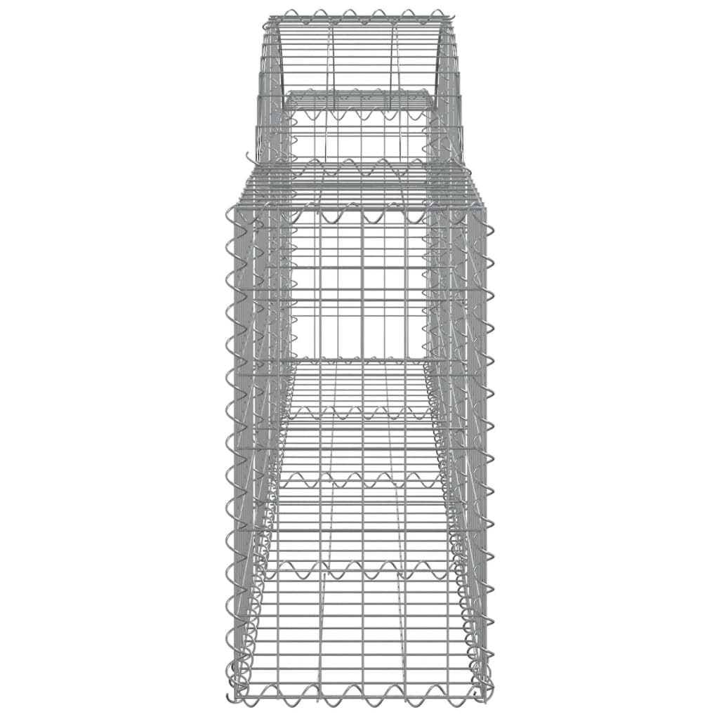 vidaXL kaarekujulised gabioonkorvid 13 tk, 200x30x60/80 cm, raud