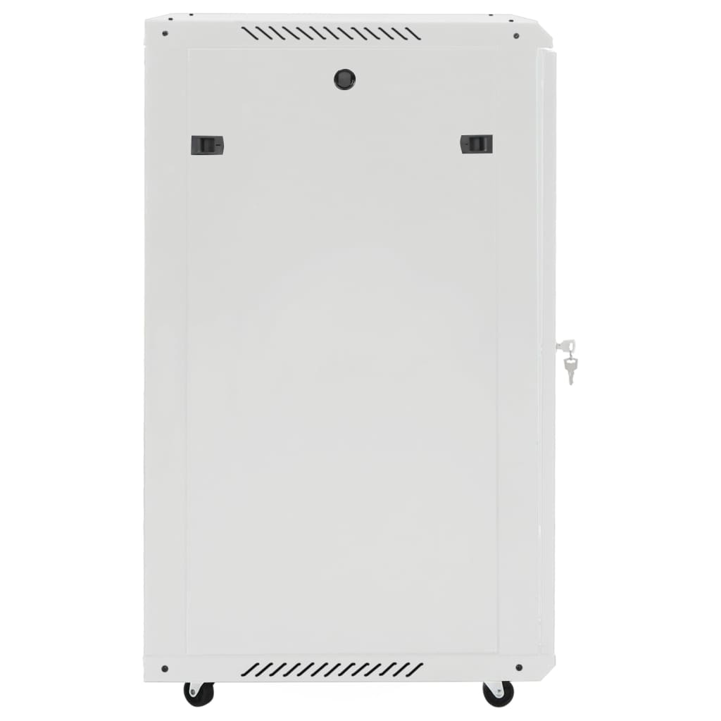 vidaXL 18U serverikapp, 19" IP20, hall, 60 x 60 x 100 cm