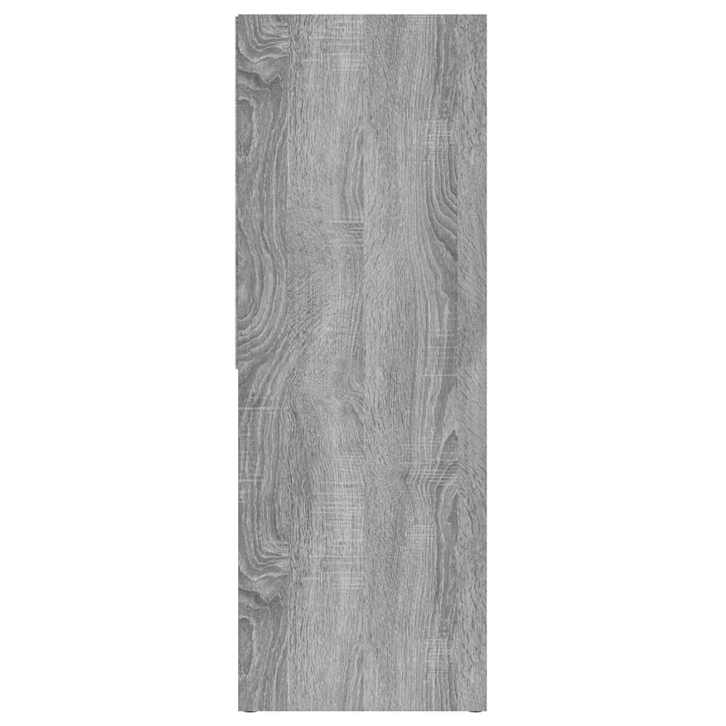 vidaXL raamatukapp, hall Sonoma tamm, 67 x 24 x 161 cm, tehispuit