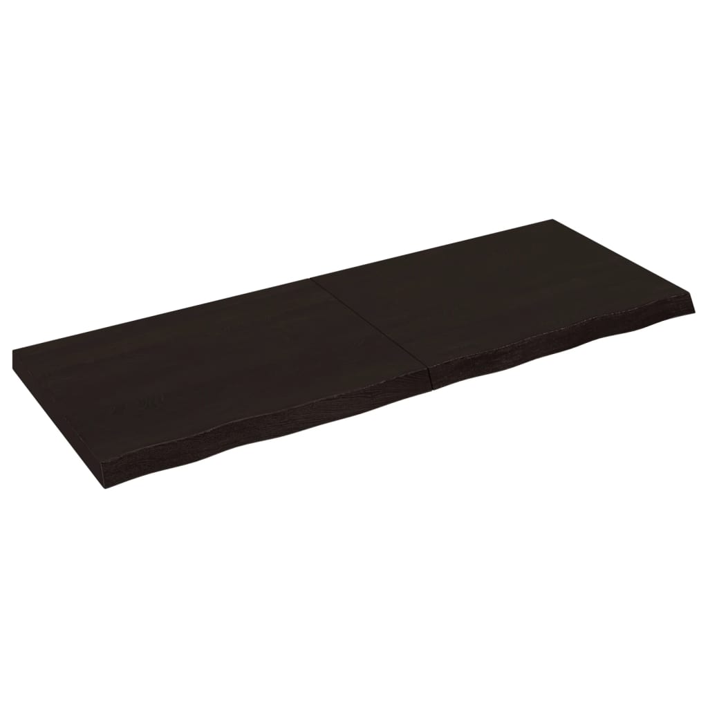 vidaXL lauaplaat, tumepruun, 160 x 60 x (2-6) cm, töödeldud tammepuit