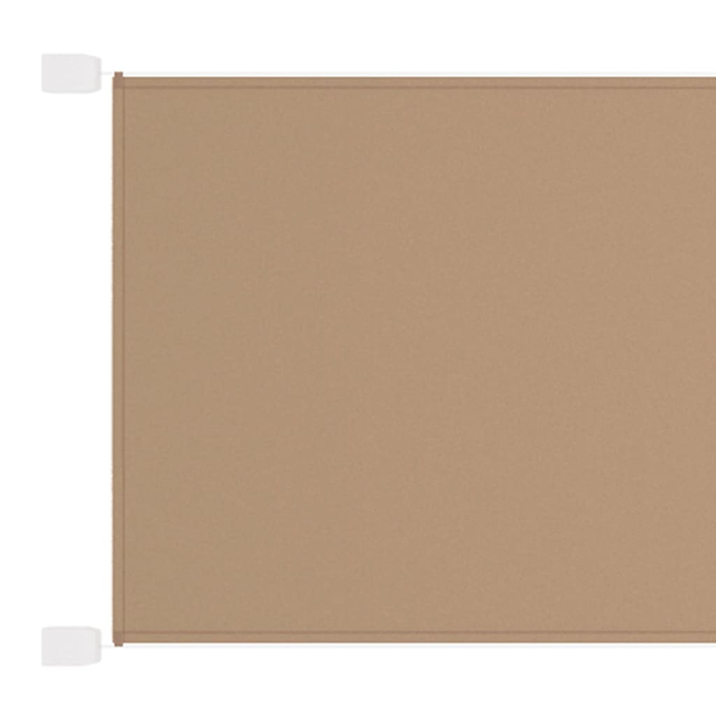 vidaXL vertikaalne varikatus, pruunikas, 100 x 360 cm, Oxfordi kangas