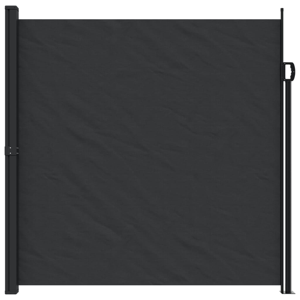 vidaXL lahtitõmmatav külgsein, must, 200 x 300 cm