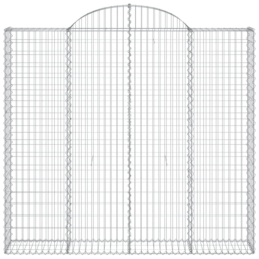 vidaXL kaarekujulised gabioonkorvid 25 tk, 200x50x180/200 cm, raud