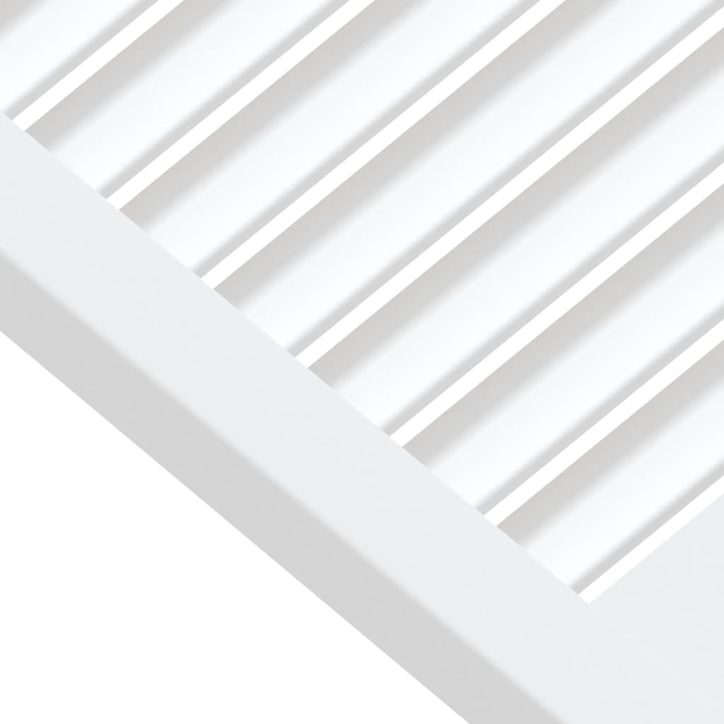 vidaXL kapiuksed, võrega disain valge 39,5x39,4 cm männipuit