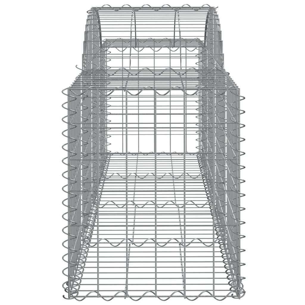 vidaXL kaarekujulised gabioonkorvid 5 tk, 200x50x60/80 cm, raud