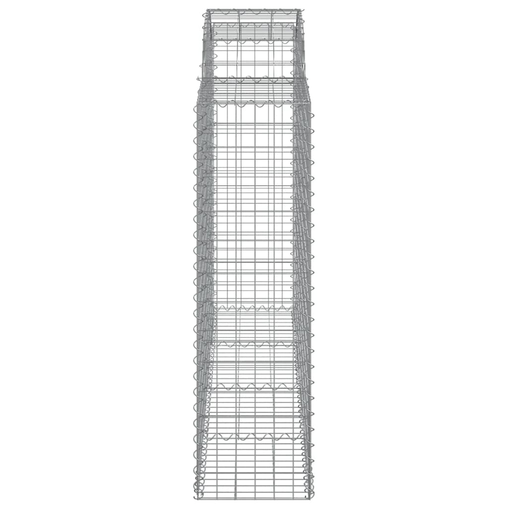 vidaXL kaarekujulised gabioonkorvid 25 tk, 200x50x140/160 cm, raud