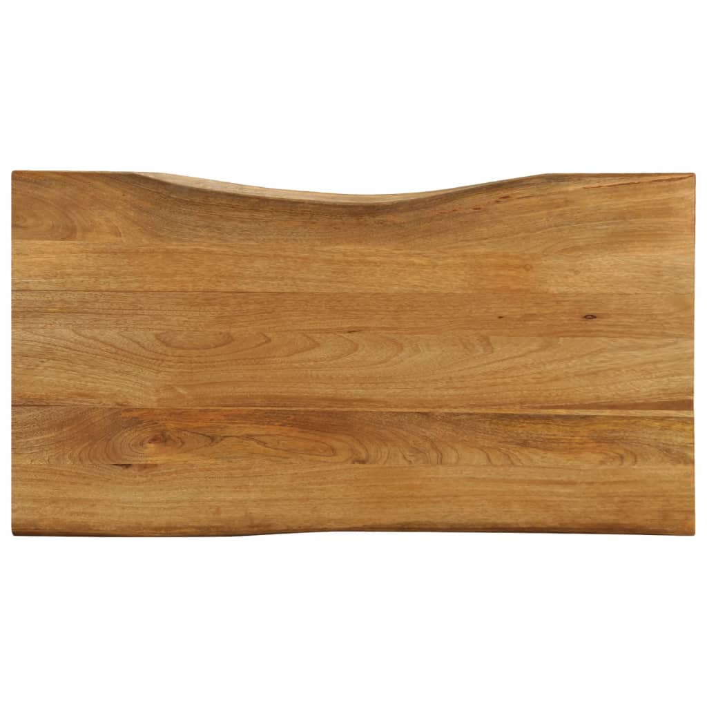 vidaXL lauaplaat, 120 x 60 x 3,8 cm, naturaalsete servadega, mangopuit